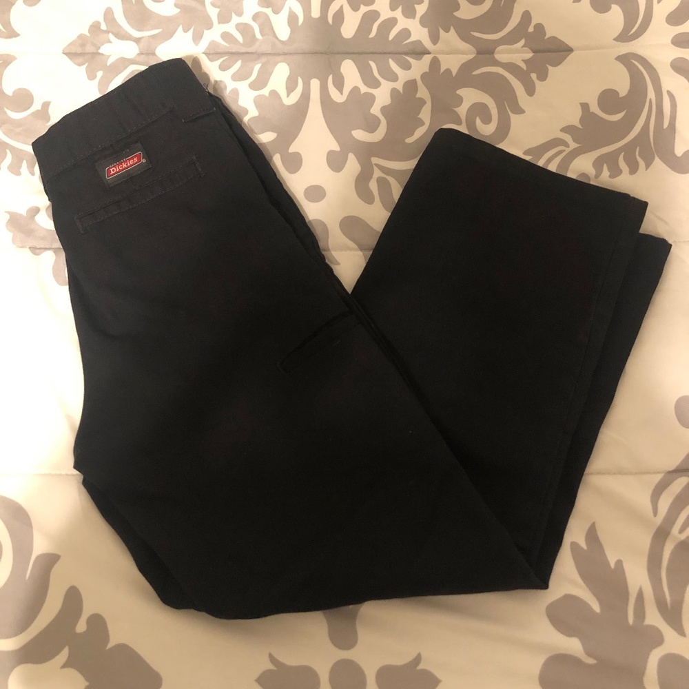 Boys 8RG/23W Black Genuine Dickies Work Pants